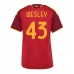 Tanie Strój piłkarski AS Roma Wesley Franca #43 Koszulka Podstawowej dla damskie 2026-27 Krótkie Rękawy